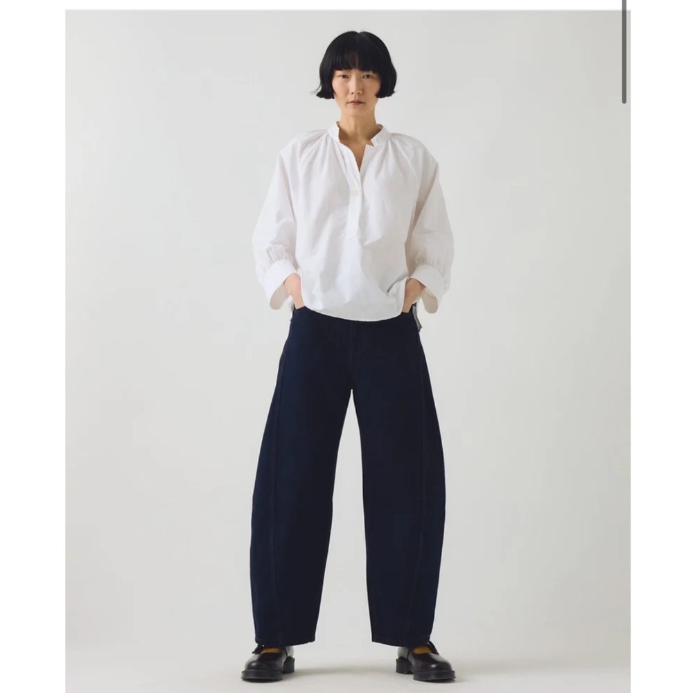 TOAST Catrin White Cotton Oxford Easy Shirt Popover XS